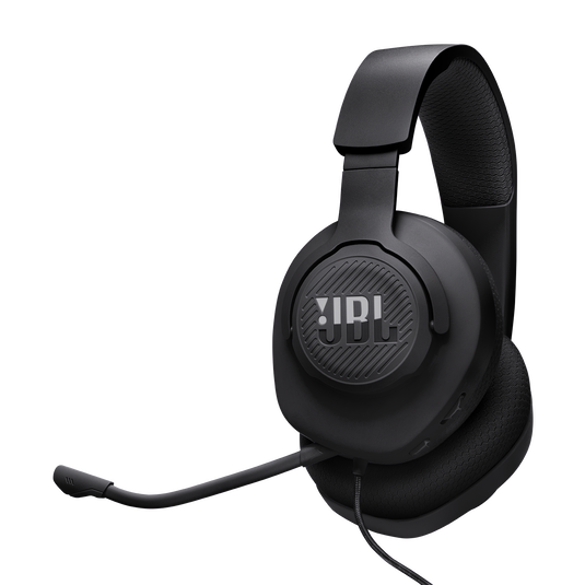 JBL Quantum 100M2 - Black - Wired over-ear gaming headset with detachable mic and mute option - Hero image number null